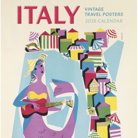 Italy: Vintage Travel Posters 2026 Wall Calendar