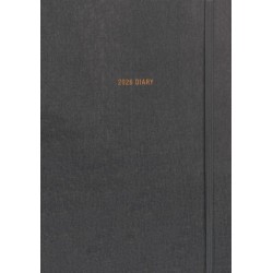 Charcoal A5 Diary 2026
