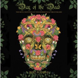 Day of the Dead: The Skull Paintings of Tino Rodriguez and Virgo Paraiso 2026 Wall Calendar