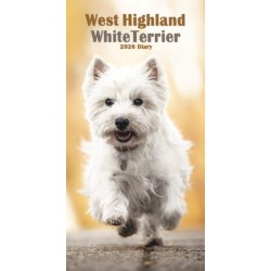 West Highland White Terriers Slim Diary 2026