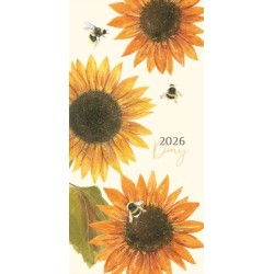 Sunflowers Deluxe Slim Diary 2026