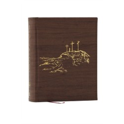 NKJV, Journal the Word Bible, Large Print: Reflect, Journal or Create Art Next to Your Favorite Verses (Brown Leathersoft over Board, Red Letter)