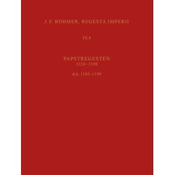 Regesta Imperii IV, 4, Lfg. 6: 1195–1198. Colestin III.: Vierte Abteilung: Papstregesten 1124-1198. Teil 4: 1181-1198, Lieferung 6