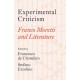 Experimental Criticism: Franco Moretti and Literature