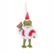 Santa Frog Felt Decoration