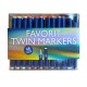 Favorit Twin Markers, Dual 2-i-1 tusch - 48 stk. i æske