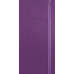 Purple Soft Touch Deluxe Slim Diary 2026
