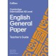 Cambridge International AS Level English General Paper Teacher’s Guide