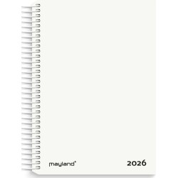 Mayland: Dagkalender hvid PP-plast 2026