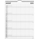 Mayland: Familiekalender Black and white 5 kol. 2026