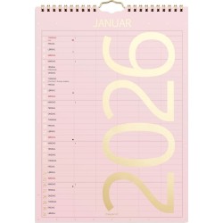 Mayland: Familiekalender Color lille 2026