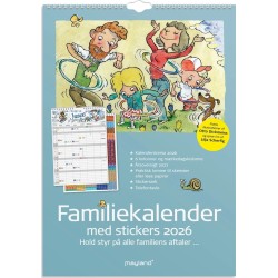 Mayland: Familiekalender Otto Dickmeiss & Lilja Scherfig 6 kol. A3 2026