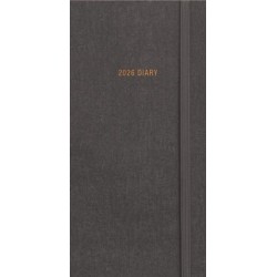 Charcoal Deluxe Slim Diary 2026