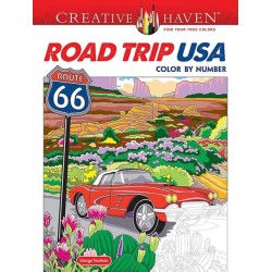 Creative Haven Road Trip USA Color by Number