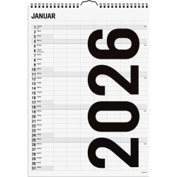Mayland: Familiekalender Black and white 7 kol. 2026