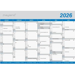 Mayland: Kontorkalender Klassisk A5 2026