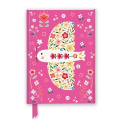 Bee Brown: Pink Floral Dove (Foiled Journal)