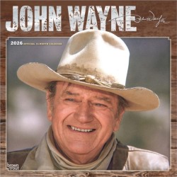 John Wayne 2026 Square Flap Foil Calendar