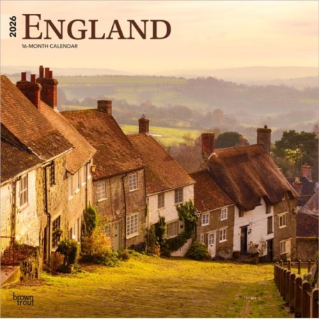 England 2026 Square Flap Calendar