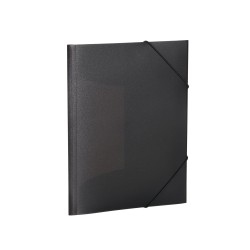 Herma 3-klap elastikmappe PP A4 transp sort