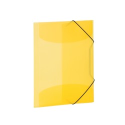 Herma 3-klap elastikmappe PP A4 transp gul