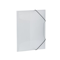 Herma 3-klap elastikmappe PP A4 transp hvid