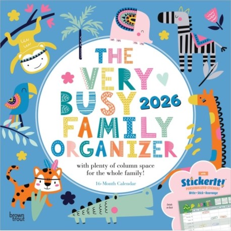 Very Busy Family Organizer 2026 Square Flap Matte Calendar