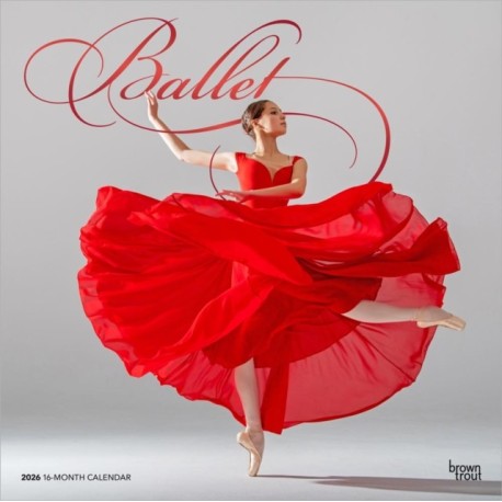 Ballet 2026 Square Flap Foil Calendar