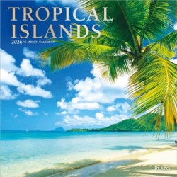 Tropical Islands 2026 Square Plato Foil Calendar