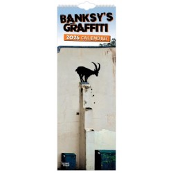 Banksy's Graffiti 2026 Slimline Calendar