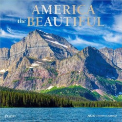 America the Beautiful 2026 Square Plato Foil Calendar