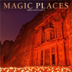 Magic Places 2026 Square Plato Foil Calendar