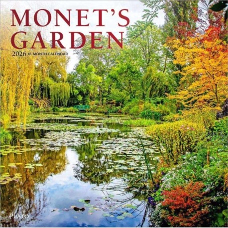 Monet's Garden 2026 Square Plato Foil Calendar