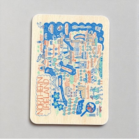 Julia Gash Wooden Magnet - Northern Ireland