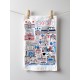 Julia Gash Cotton Tea-towel - Oxford