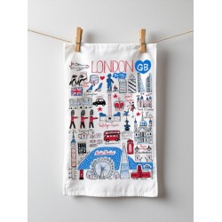 Julia Gash Cotton Tea-towel - London