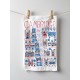 Julia Gash Cotton Tea-towel - Cambridge