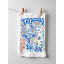 Julia Gash Cotton Tea-towel - Northern Ireland