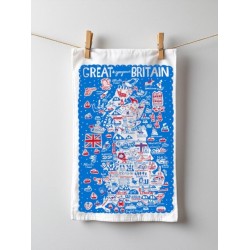 Julia Gash Cotton Tea-towel - Great Britain