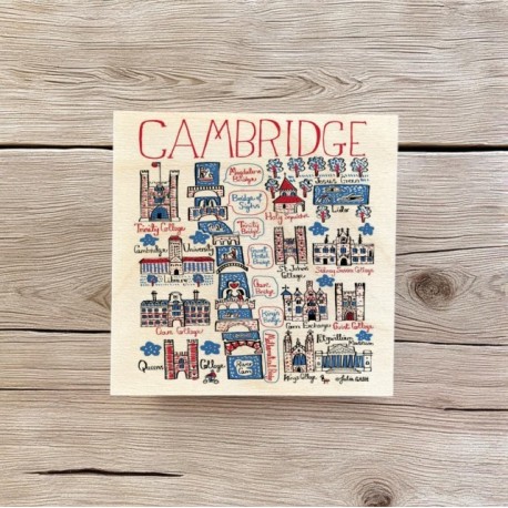 Julia Gash Wooden Coaster - Cambridge