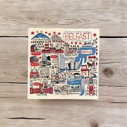 Julia Gash Wooden Coaster - Belfast