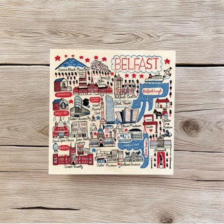 Julia Gash Wooden Coaster - Belfast