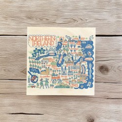 Julia Gash Wooden Coaster - Northern Ireland