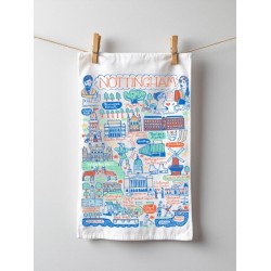 Julia Gash Cotton Tea-towel - Nottingham