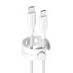 EMPOWER Racing 60W USB-C to USB-C Cable 1.2M Silver White