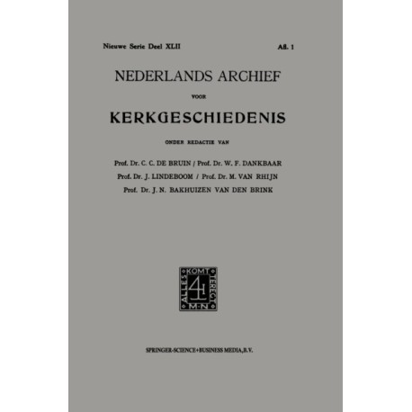 Nederlands Archief Voor Kerkgeschiedenis