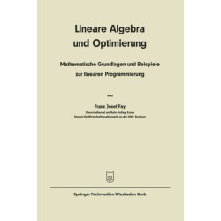Lineare Algebra und lineare Optimierung: Mathematische Grundlagen und Beispiele zur linearen Programmierung