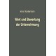 Wert und Bewertung der Unternehmung