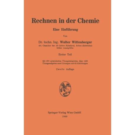 Rechnen in der Chemie: Eine Einfuhrung