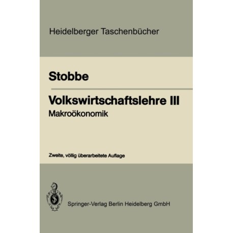 Volkswirtschaftslehre III: Makrookonomik